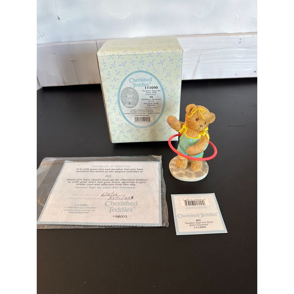 Cherished Teddies Ali 111690 "Summer Days Are Filled with Friendship"